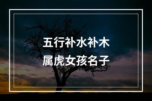五行补水补木属虎女孩名子