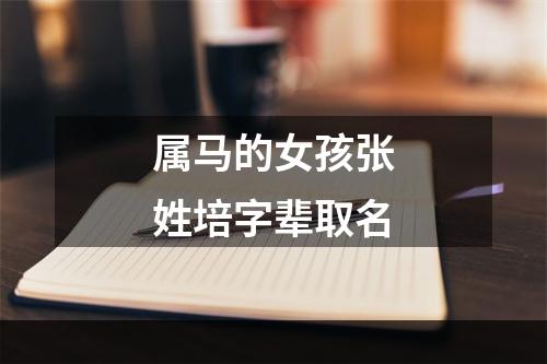 属马的女孩张姓培字辈取名
