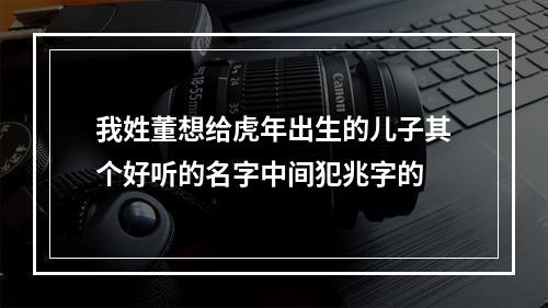 我姓董想给虎年出生的儿子其个好听的名字中间犯兆字的