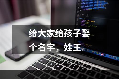 给大家给孩子娶个名字，姓王。