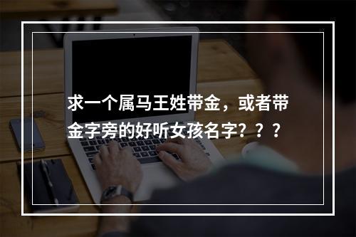 求一个属马王姓带金，或者带金字旁的好听女孩名字？？？