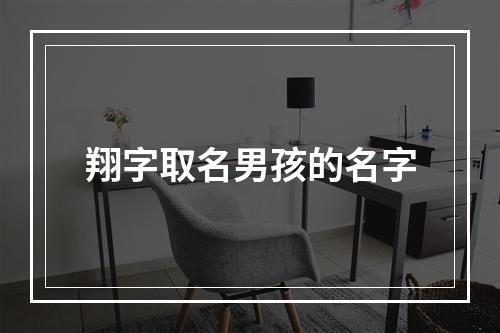 翔字取名男孩的名字