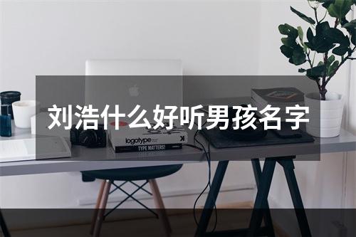 刘浩什么好听男孩名字