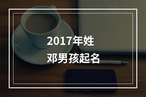 2017年姓邓男孩起名