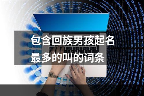 包含回族男孩起名最多的叫的词条