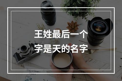 王姓最后一个字是天的名字