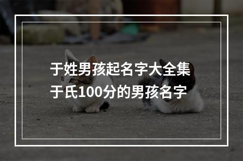 于姓男孩起名字大全集 于氏100分的男孩名字