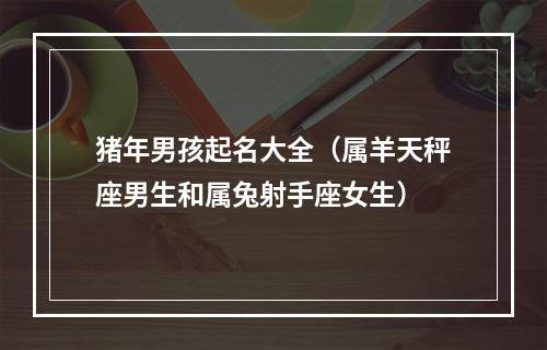 猪年男孩起名大全（属羊天秤座男生和属兔射手座女生）