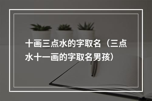 十画三点水的字取名（三点水十一画的字取名男孩）