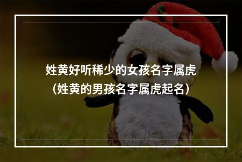 姓黄好听稀少的女孩名字属虎（姓黄的男孩名字属虎起名）