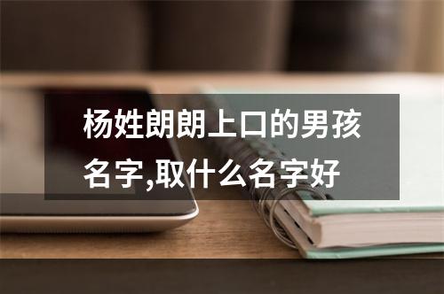 杨姓朗朗上口的男孩名字,取什么名字好