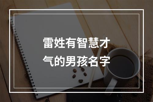 雷姓有智慧才气的男孩名字