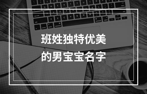 班姓独特优美的男宝宝名字
