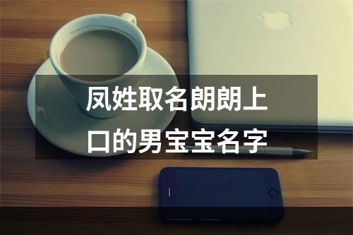凤姓取名朗朗上口的男宝宝名字