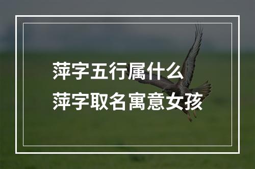 萍字五行属什么 萍字取名寓意女孩
