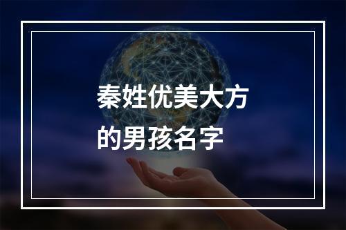 秦姓优美大方的男孩名字