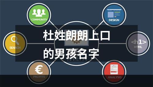 杜姓朗朗上口的男孩名字