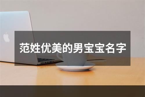 范姓优美的男宝宝名字