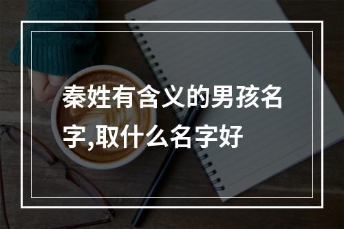 秦姓有含义的男孩名字,取什么名字好