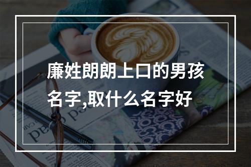 廉姓朗朗上口的男孩名字,取什么名字好