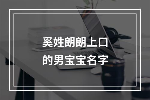 奚姓朗朗上口的男宝宝名字