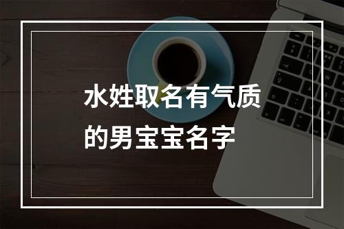 水姓取名有气质的男宝宝名字