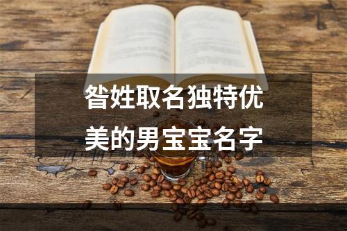 昝姓取名独特优美的男宝宝名字