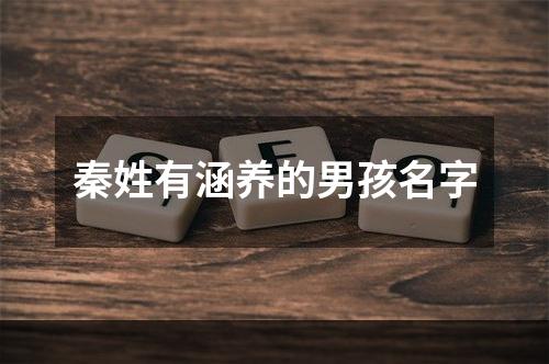 秦姓有涵养的男孩名字
