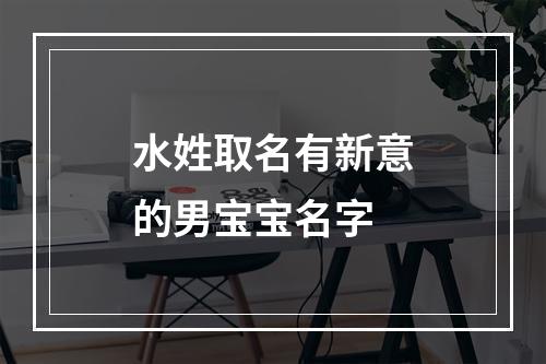 水姓取名有新意的男宝宝名字