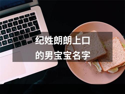 纪姓朗朗上口的男宝宝名字