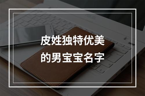 皮姓独特优美的男宝宝名字