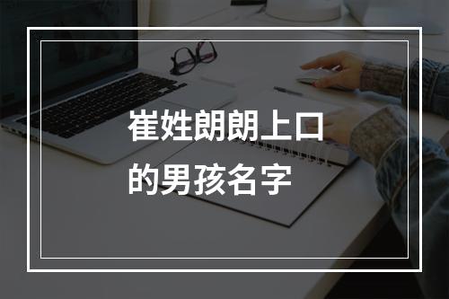 崔姓朗朗上口的男孩名字