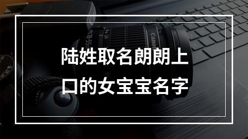 陆姓取名朗朗上口的女宝宝名字