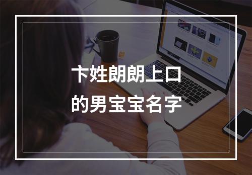 卞姓朗朗上口的男宝宝名字