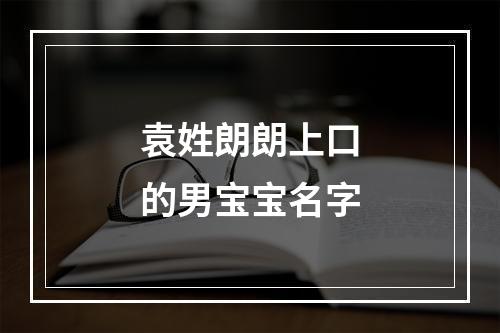 袁姓朗朗上口的男宝宝名字