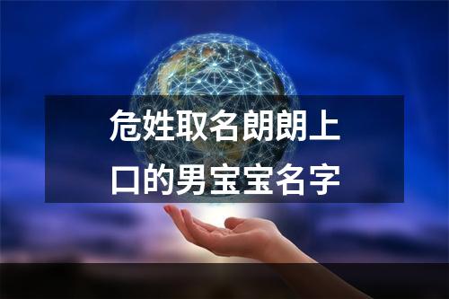 危姓取名朗朗上口的男宝宝名字