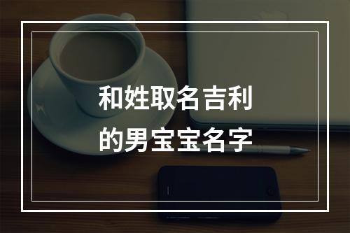 和姓取名吉利的男宝宝名字