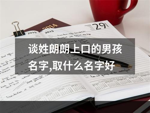 谈姓朗朗上口的男孩名字,取什么名字好