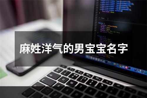麻姓洋气的男宝宝名字