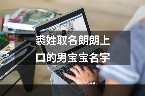 裘姓取名朗朗上口的男宝宝名字