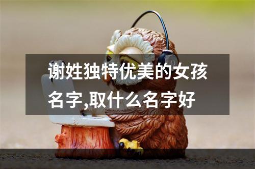 谢姓独特优美的女孩名字,取什么名字好