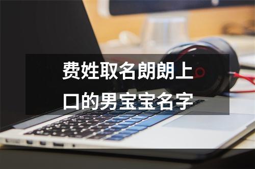 费姓取名朗朗上口的男宝宝名字