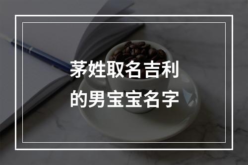 茅姓取名吉利的男宝宝名字