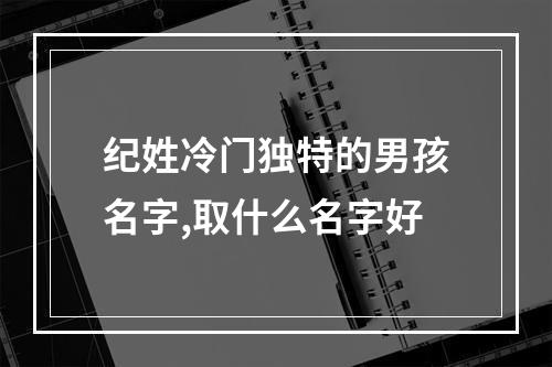 纪姓冷门独特的男孩名字,取什么名字好
