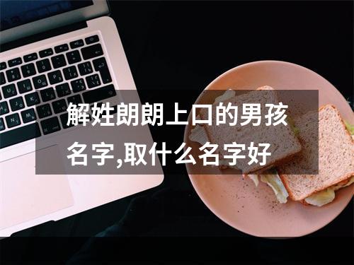 解姓朗朗上口的男孩名字,取什么名字好