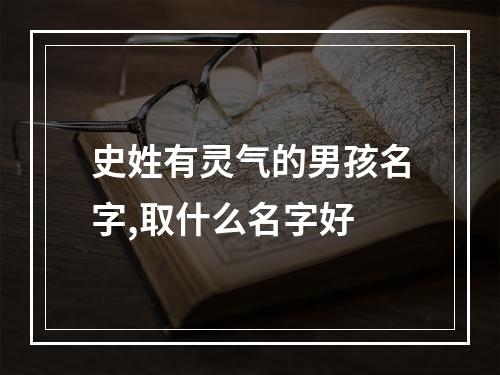 史姓有灵气的男孩名字,取什么名字好