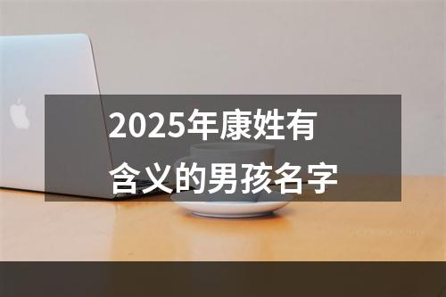 2025年康姓有含义的男孩名字
