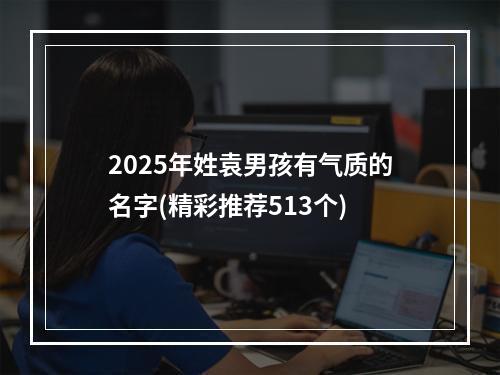 2025年姓袁男孩有气质的名字(精彩推荐513个)