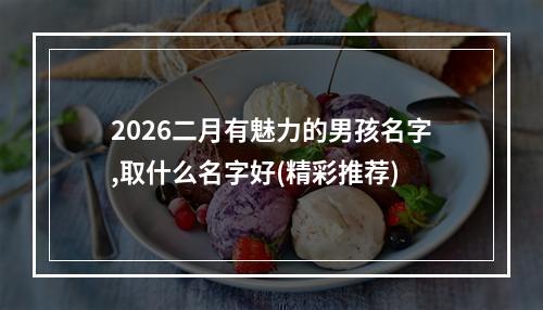 2026二月有魅力的男孩名字,取什么名字好(精彩推荐)