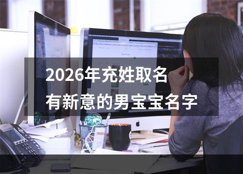 2026年充姓取名有新意的男宝宝名字